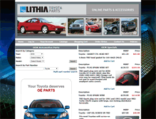 Tablet Screenshot of lithiatoyotaparts.com
